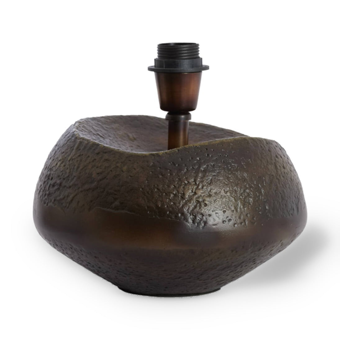 Jesrik Antique Bronze Metal Table Lamp Base 26cm