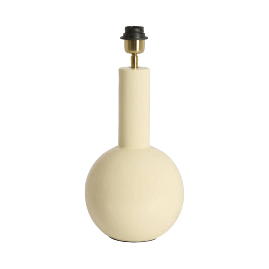 Benao Gloss Cream Metal Table Lamp Base 38.5cm