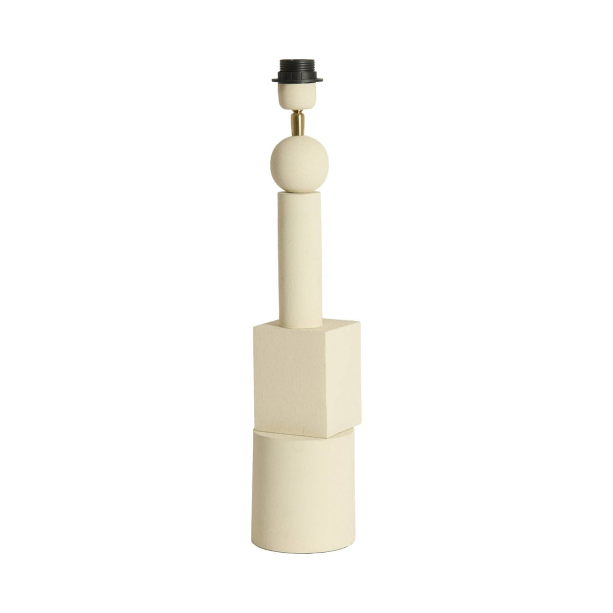 Viviane Matt Cream Metal Table Lamp Base 50cm