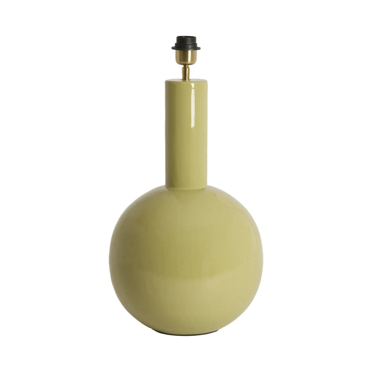 Benao Gloss Olive Green Metal Table Lamp Base 53cm