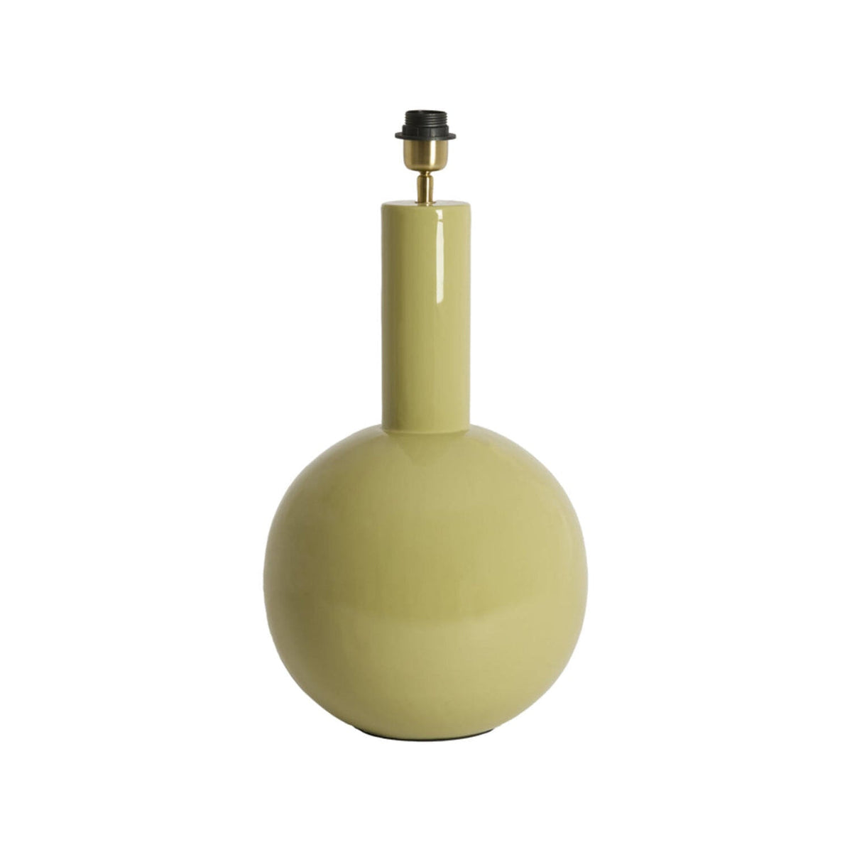 Benao Gloss Olive Green Metal Table Lamp Base 53cm