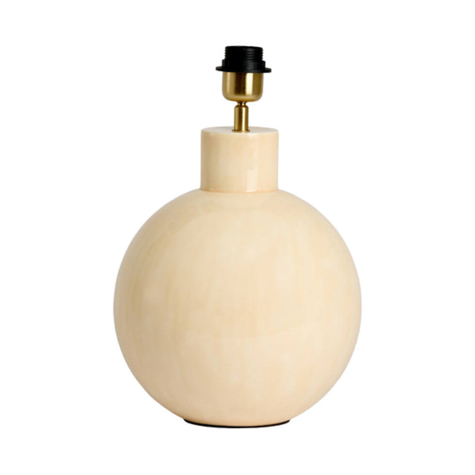 Benu Gloss Light Pink/Cream Metal Table Lamp Base 33cm
