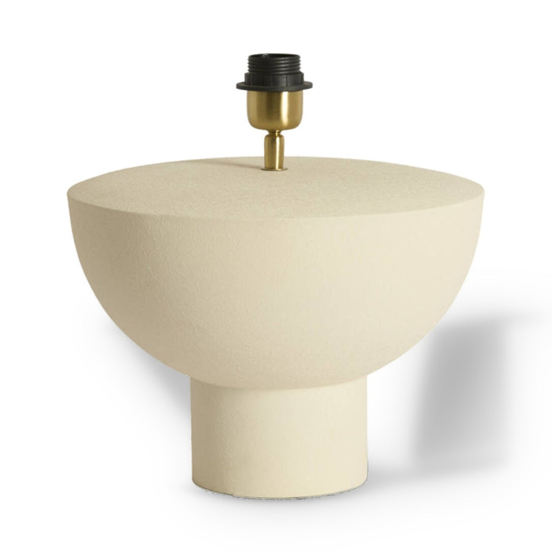 Ismara Matt Cream Metal Table Lamp Base 25cm