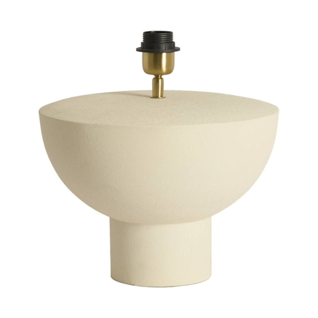 Ismara Matt Cream Metal Table Lamp Base 25cm