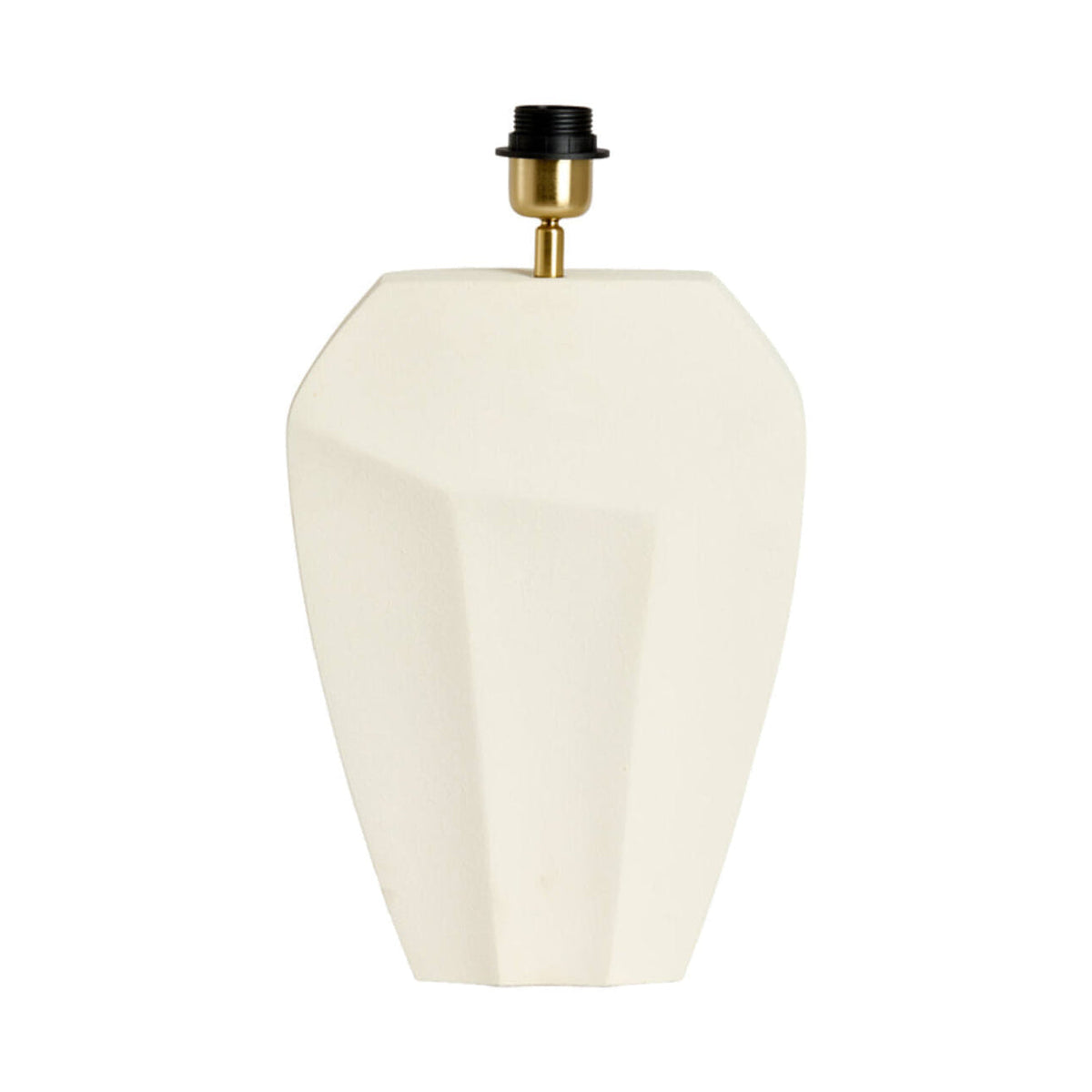 Cordoba Matt Cream Metal Table Lamp Base 38cm