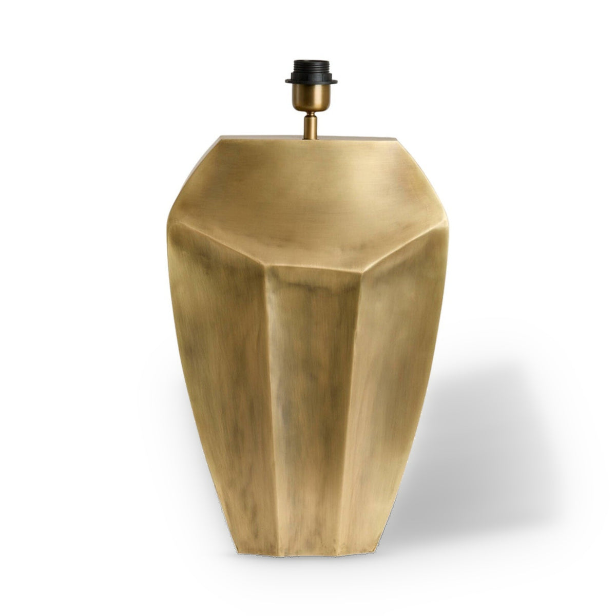 Cordoba Antique Bronze Metal Faceted Table Lamp Base 48cm