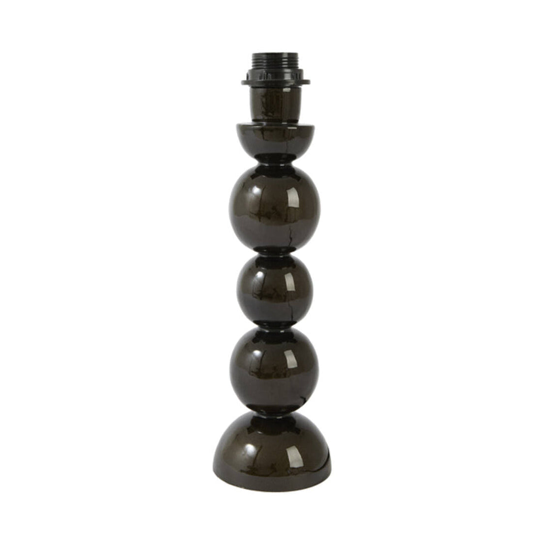 Barles Gloss Brown Bronze Metal Table Lamp Base 36cm