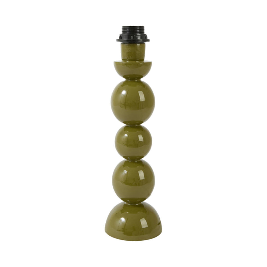 Barles Gloss Olive Green Metal Table Lamp Base 36cm