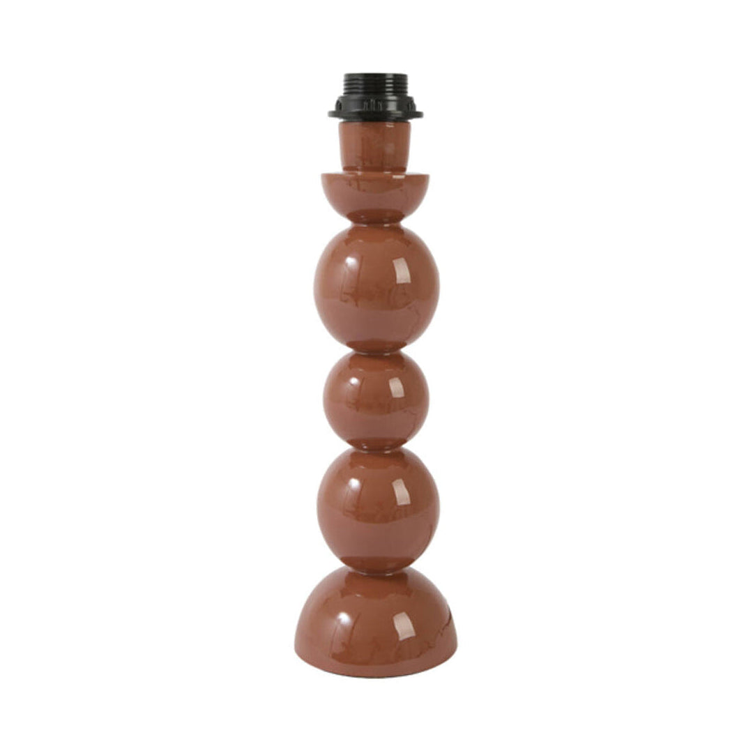 Barles Gloss Terracotta Metal Table Lamp Base 36cm