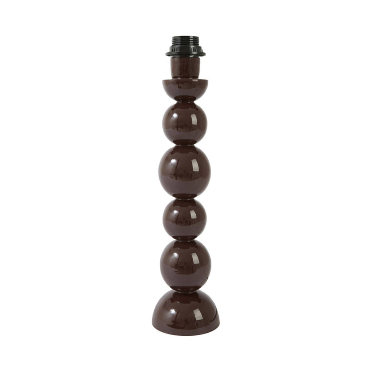 Barles Gloss Dark Brown Metal Table Lamp Base 40.5cm