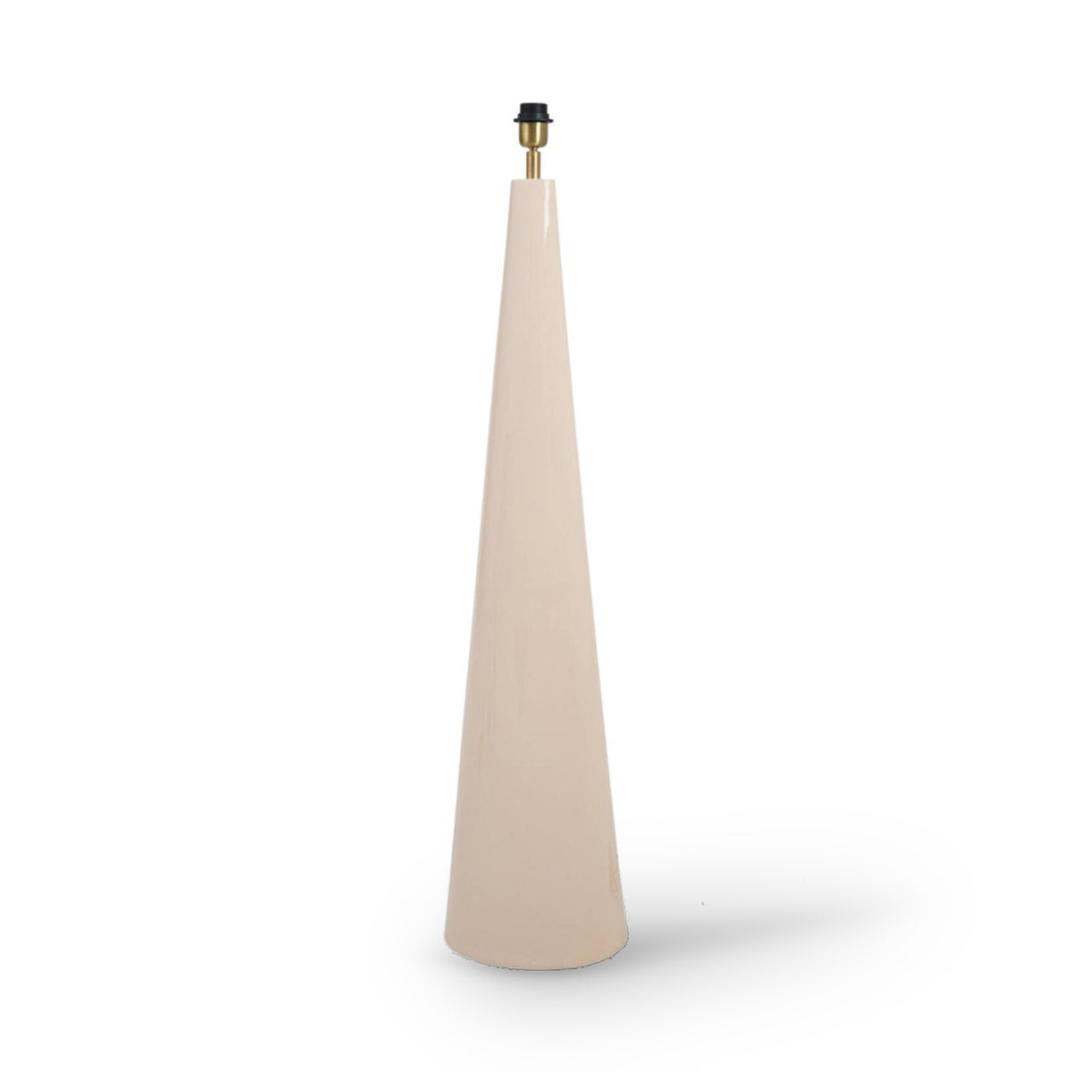 Elva Gloss Cream Metal Floor Lamp Base