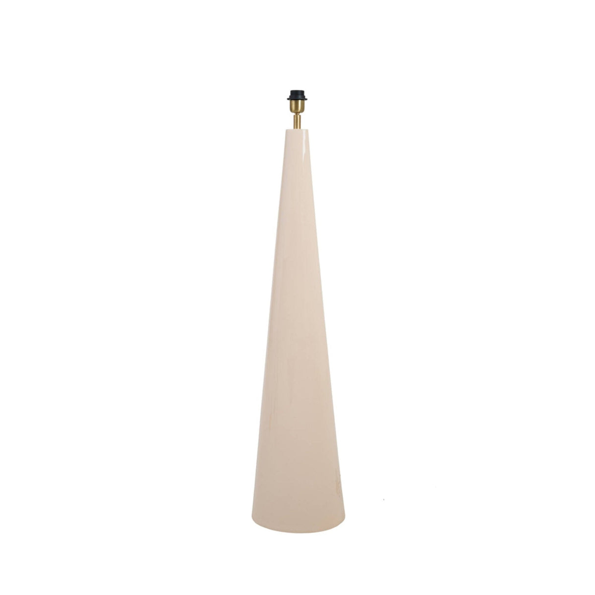 Elva Gloss Cream Metal Floor Lamp Base