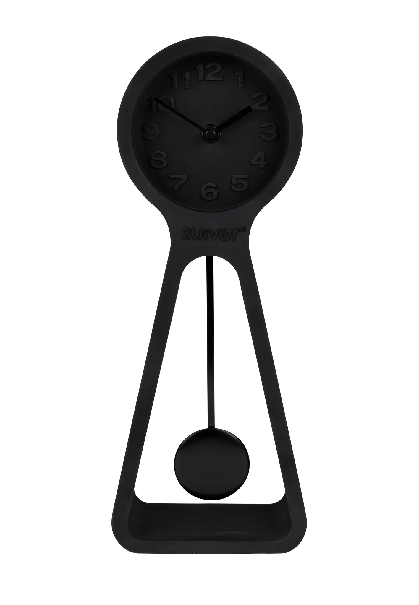 Zuiver Pendulum Time All Black Concrete Clock