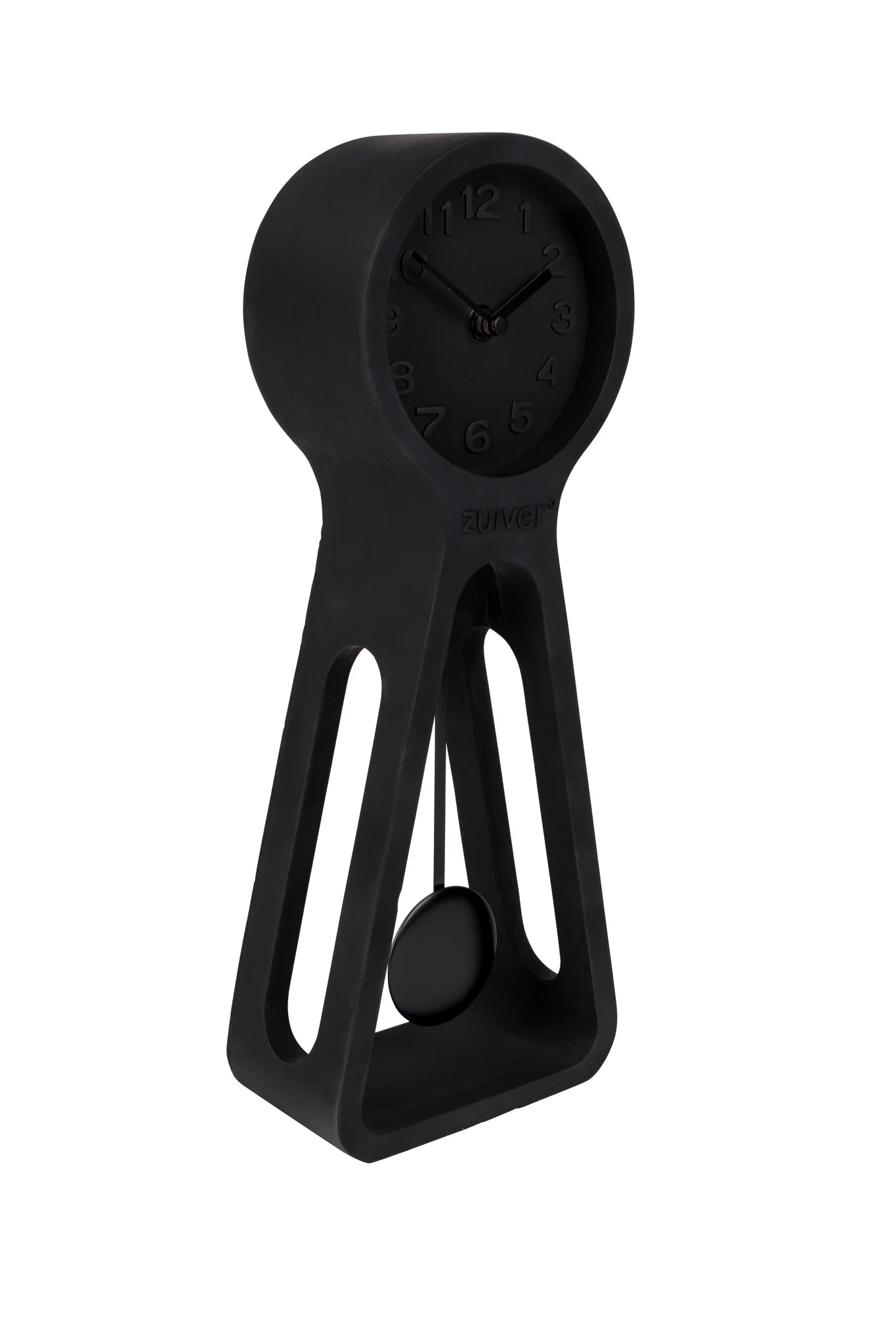 Zuiver Pendulum Time All Black Concrete Clock