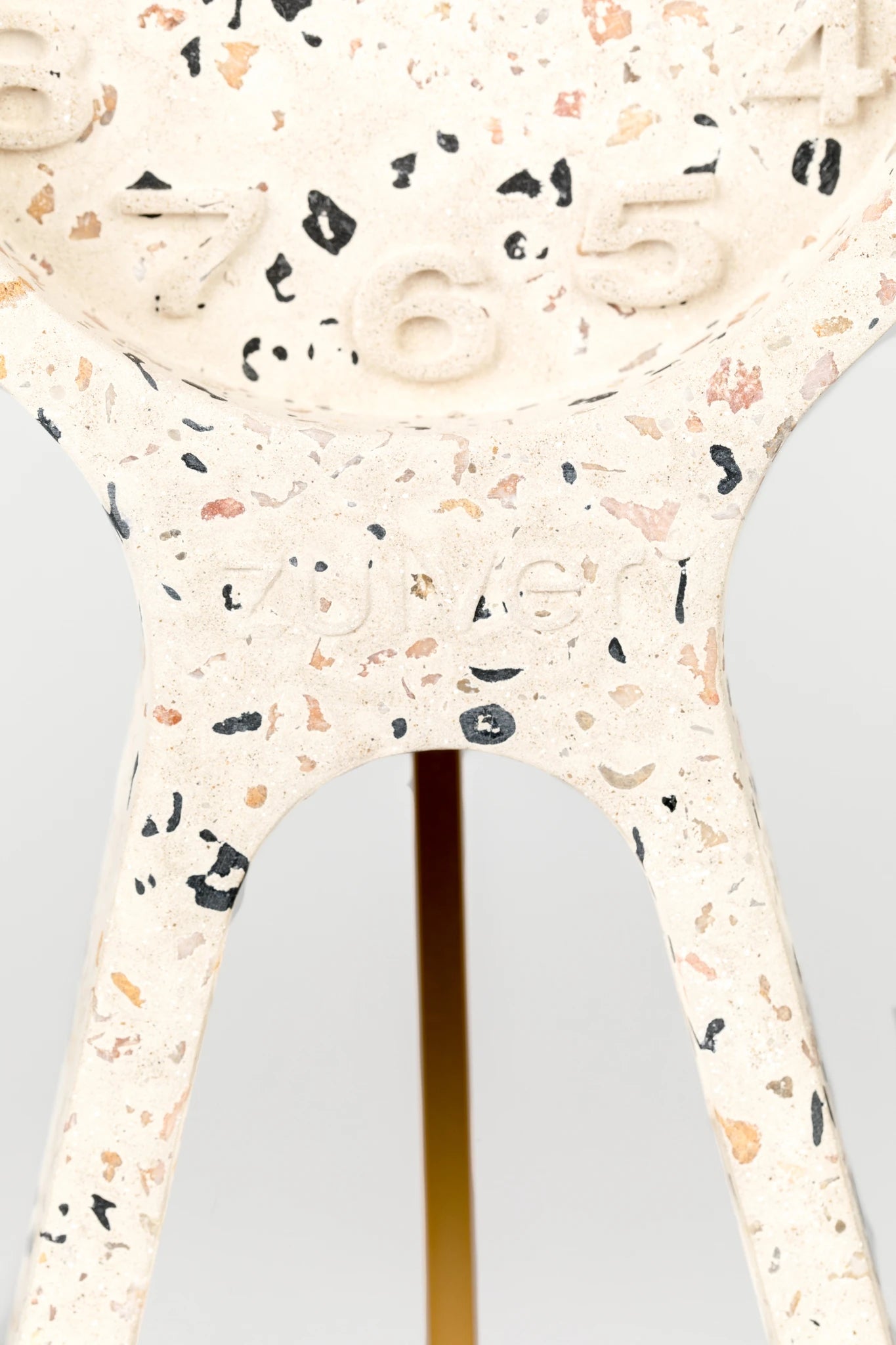 Zuiver Pendulum Time White Multicolour Terrazzo Clock
