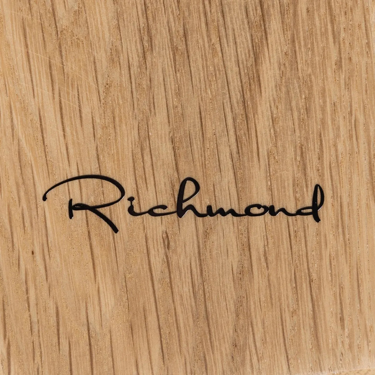Richmond Interiors Riva Carved Natural Oak Wood Abstract Coffee Table