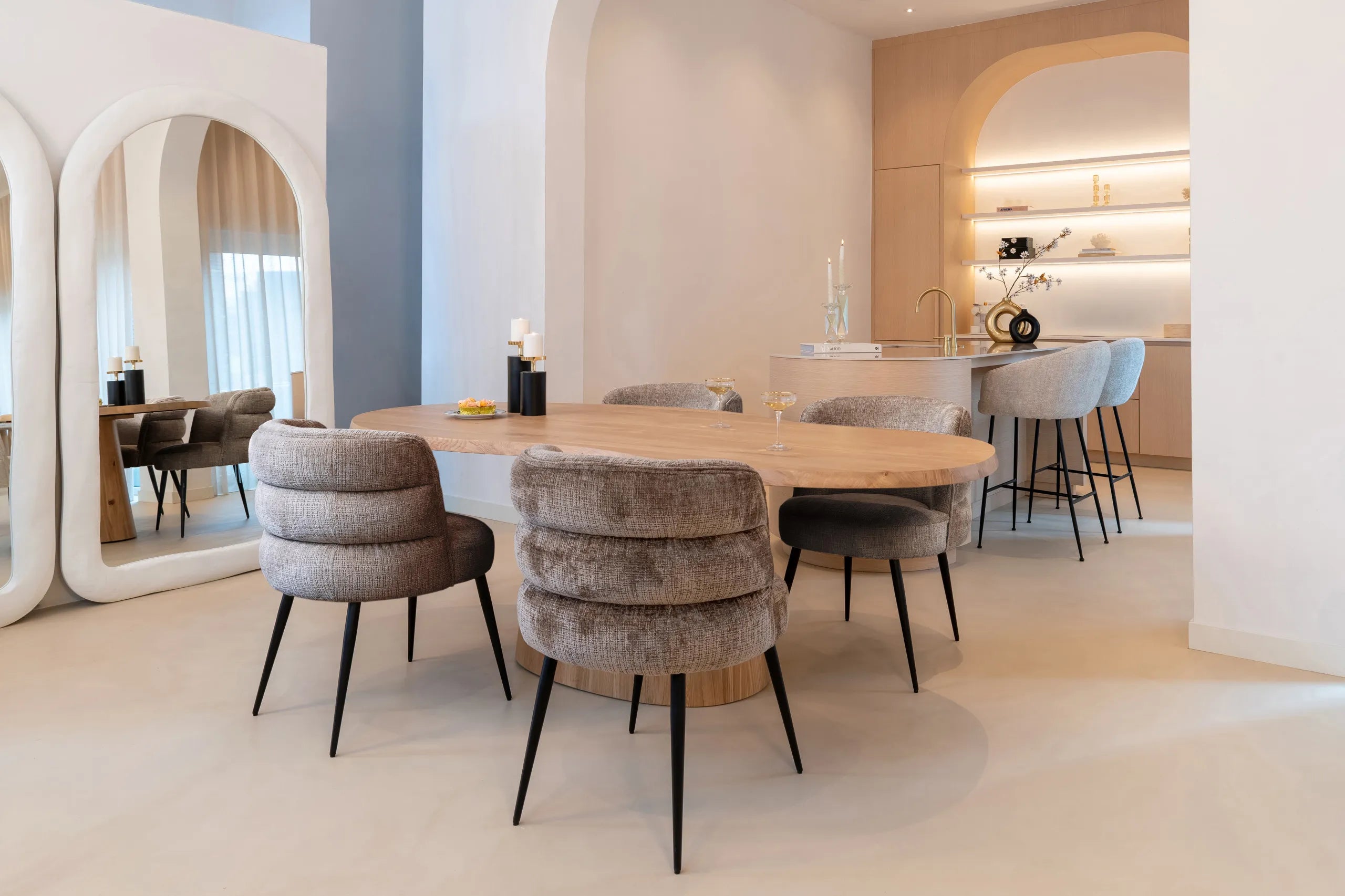 Richmond Interiors Caya Black & Gold Candle Holder Small