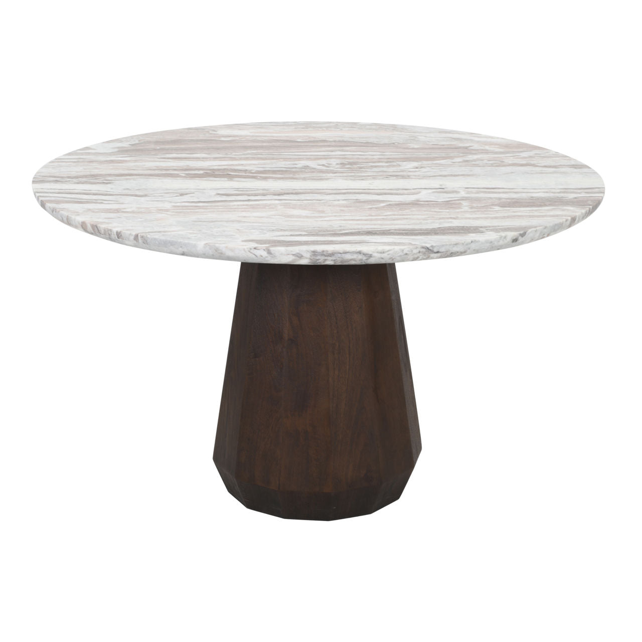 Dining table Oberoy brown 130Ø