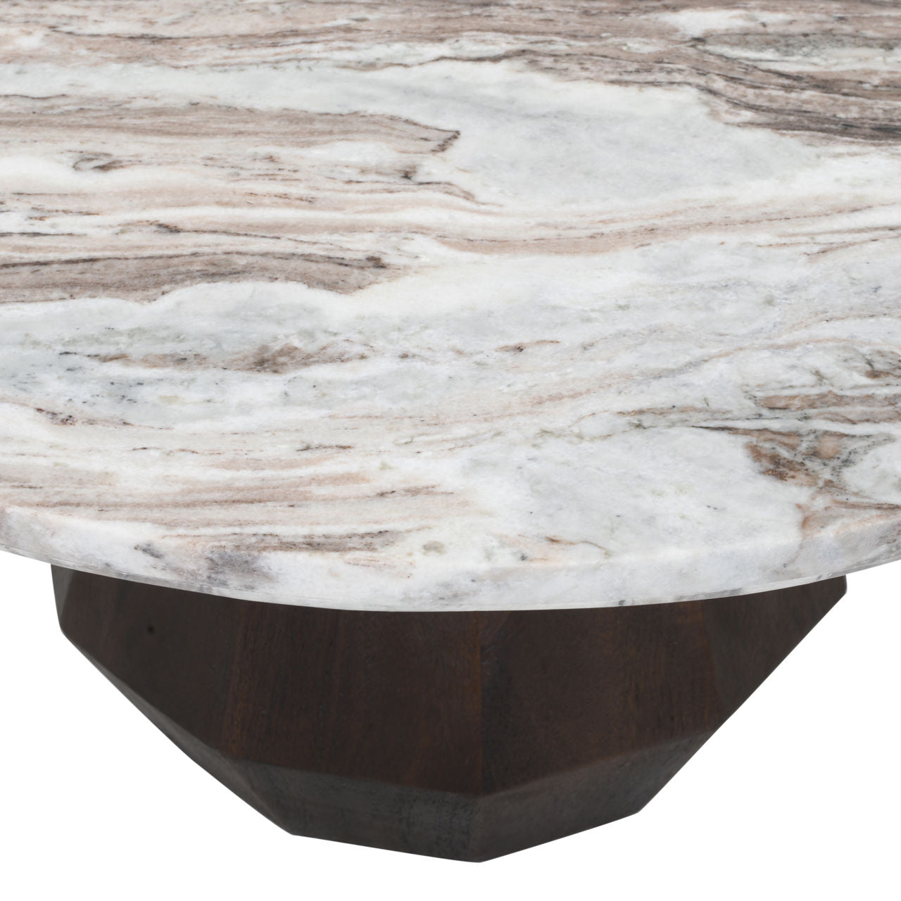 Coffee table Oberoy brown 80Ø