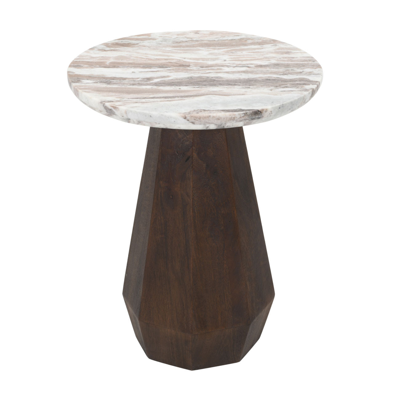 End table Oberoy brown 45Ø