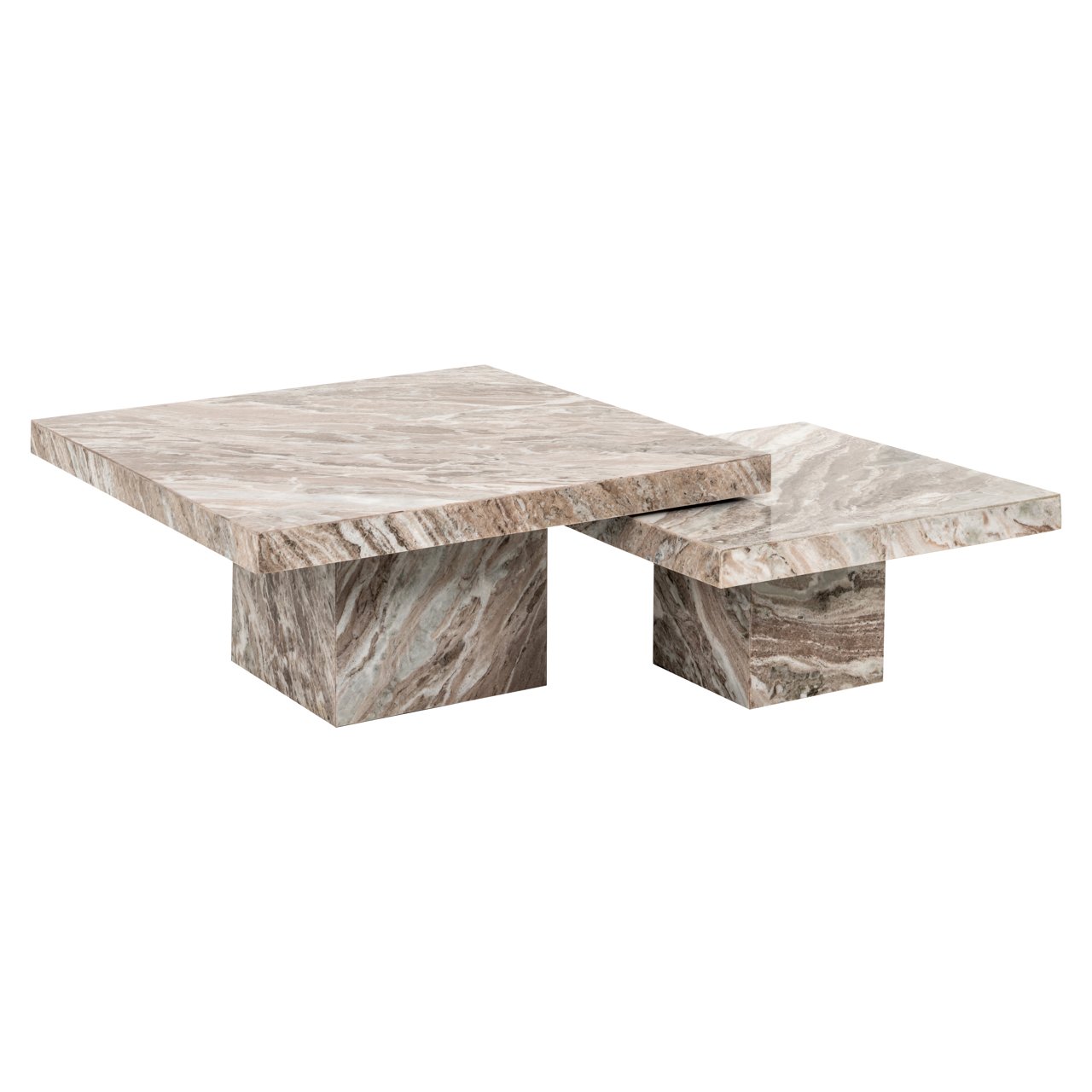Coffee table Rashford stone (Set of 2)
