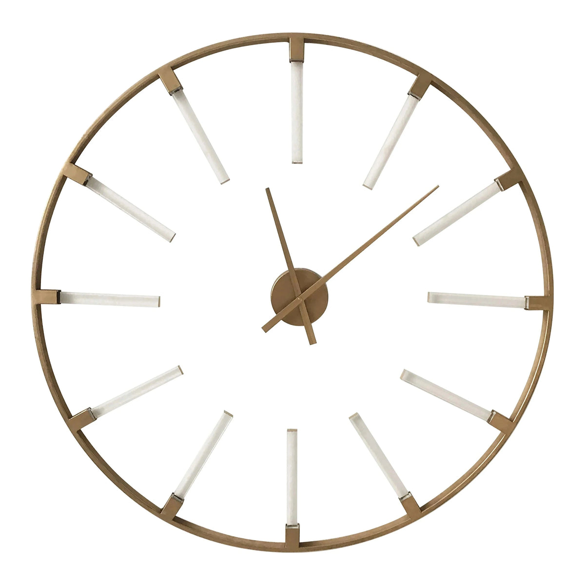 Hayley Gold Finish Spoke Wall Clock