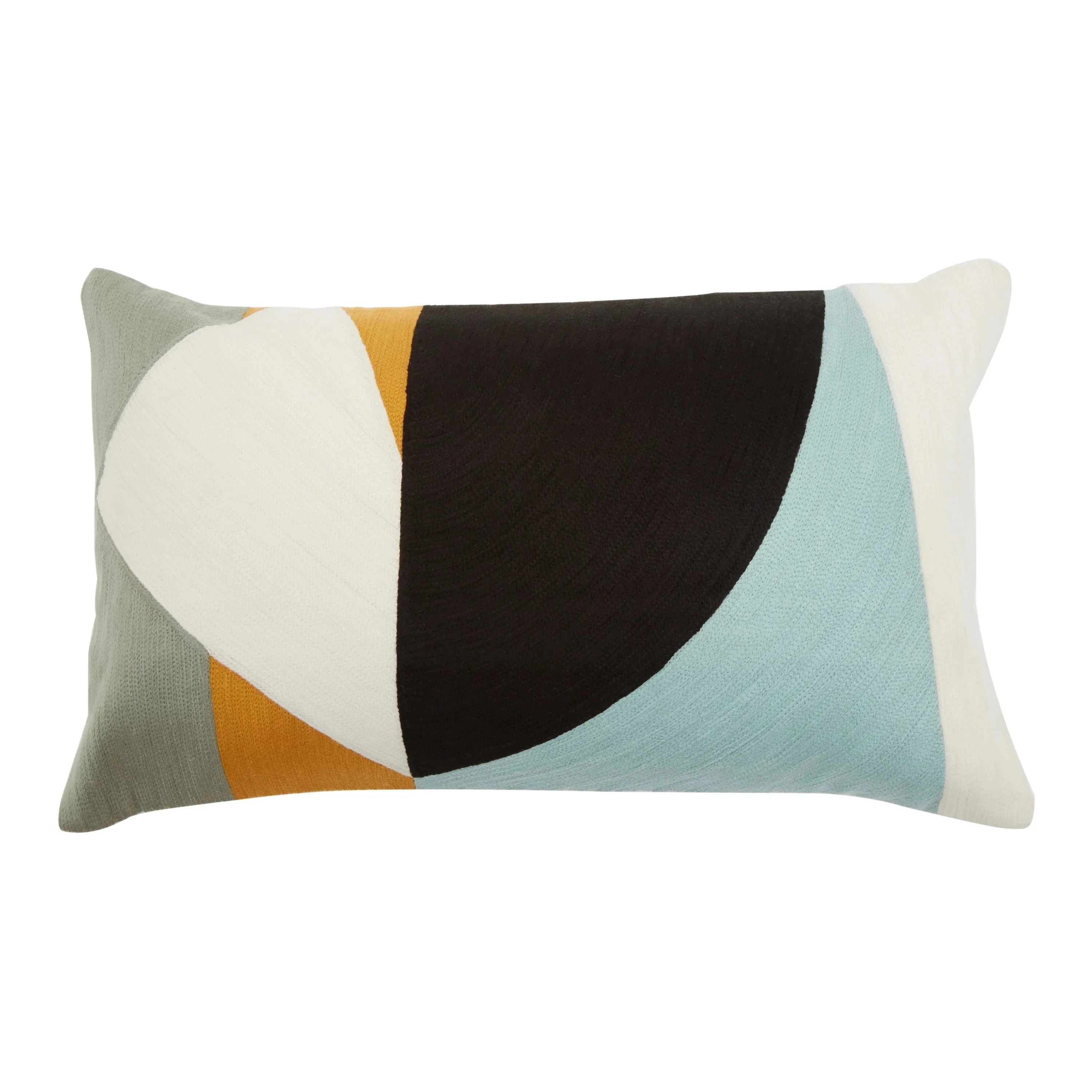 Mindy Ozella Curve Pattern Rectangle Cushion
