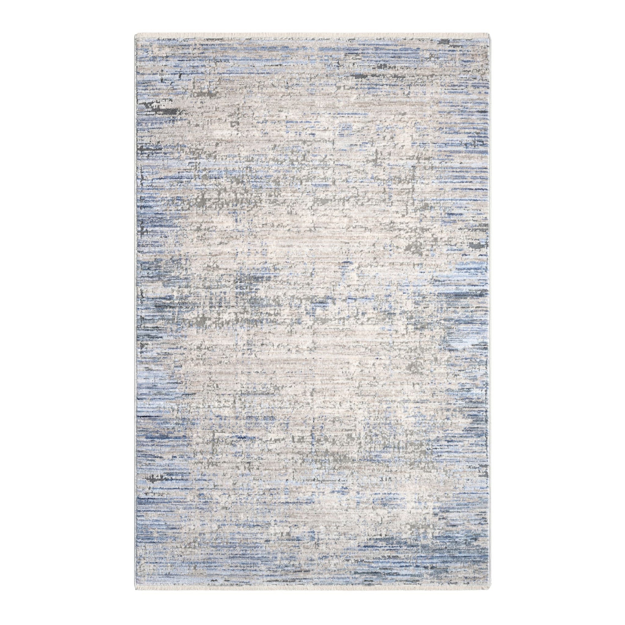 Nourison Abstract Hues ABH02 Grey/Blue Large Rectangle Rug