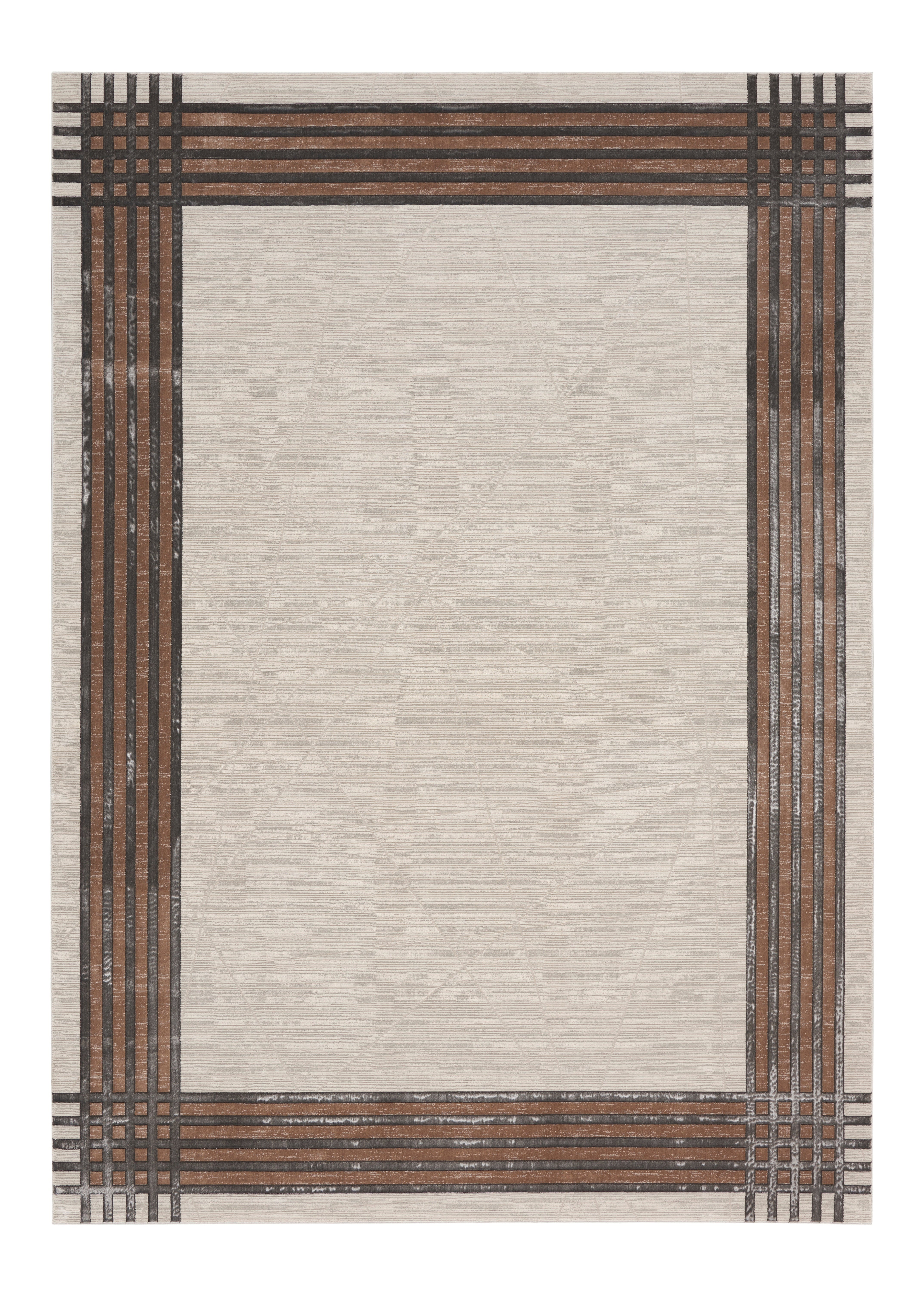 Nourison Desire DSR01 Ivory/Silver Brown Large Rectangle Rug