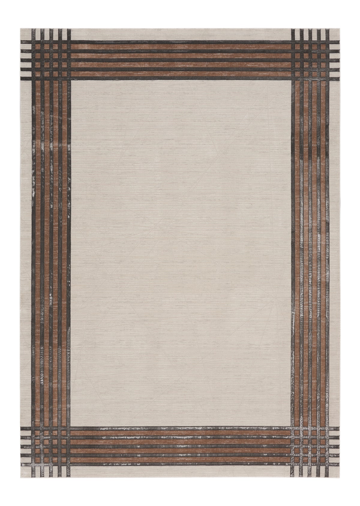 Nourison Desire DSR01 Ivory/Silver Brown Large Rectangle Rug