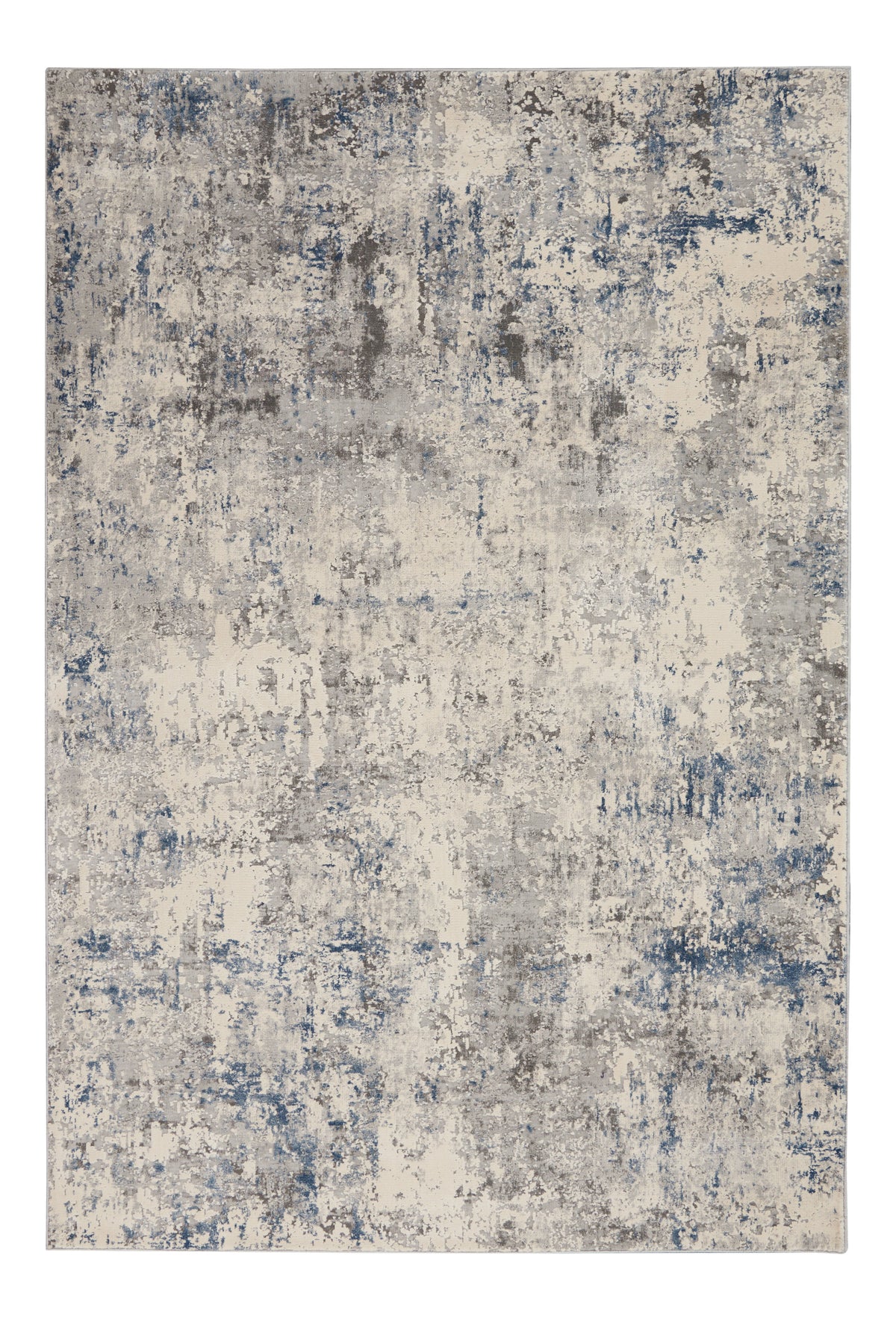 Nourison Rustic Textures RUS07 Ivory/Grey/Blue Large Rug