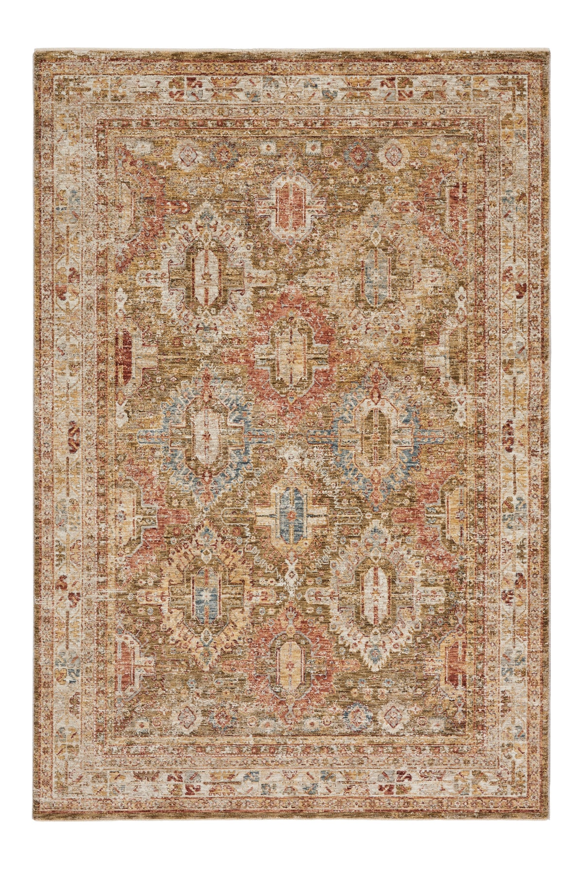 Nourison Sahar SHR01 Green Large Rectangle Rug