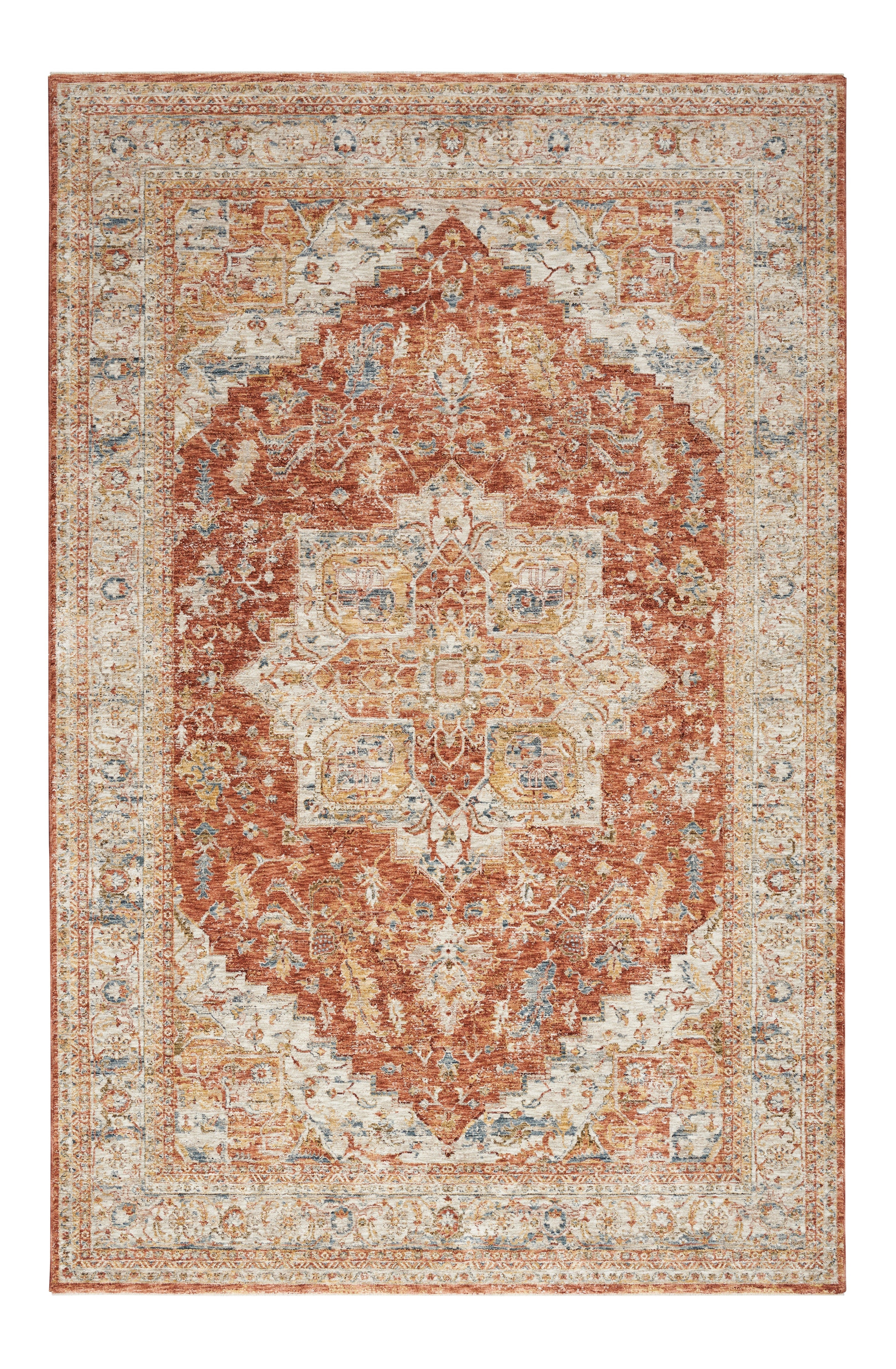 Nourison Sahar SHR06 Ivory/Multi Colour Large Rectangle Rug