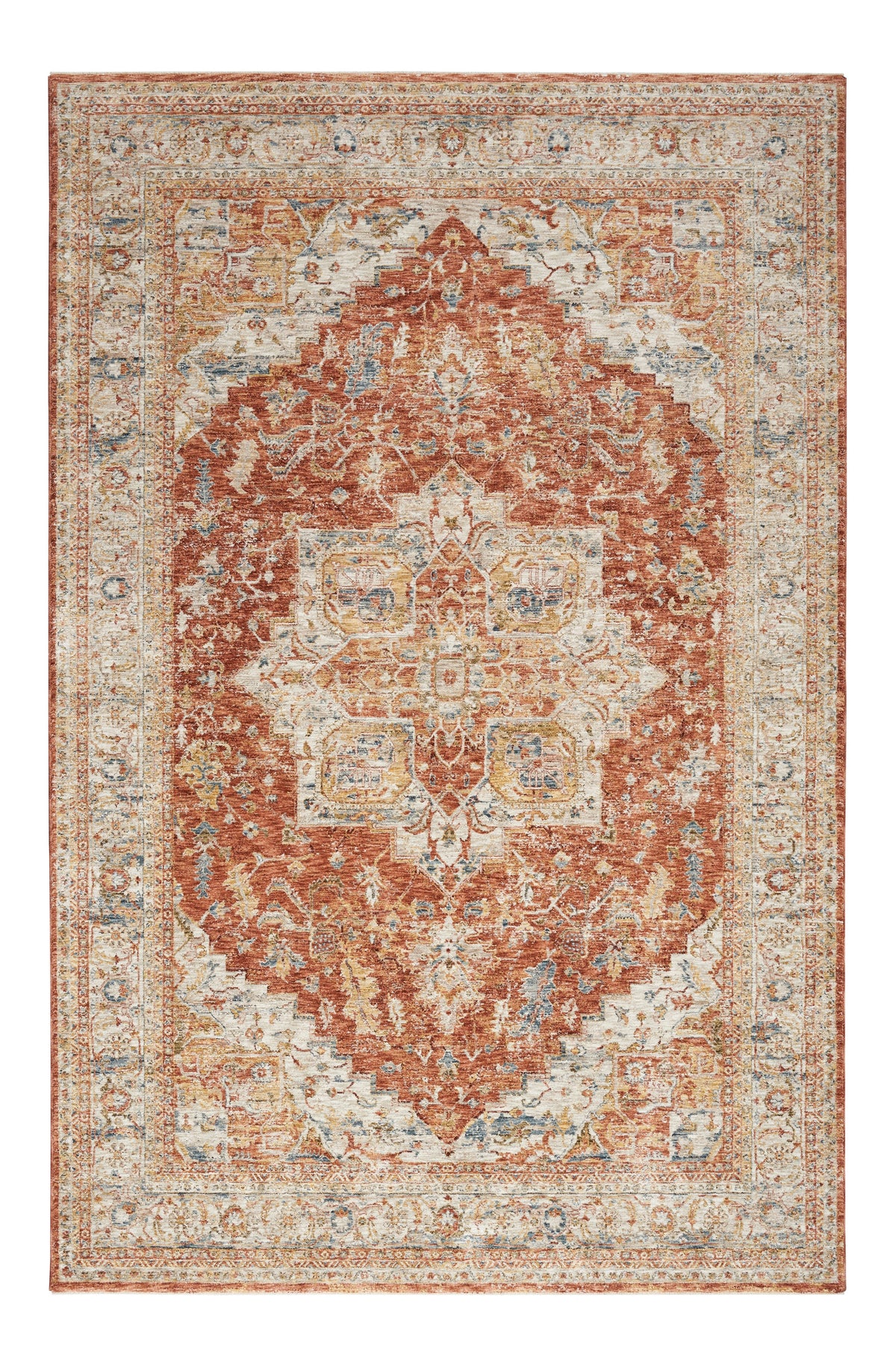 Nourison Sahar SHR06 Ivory/Multi Colour Large Rectangle Rug