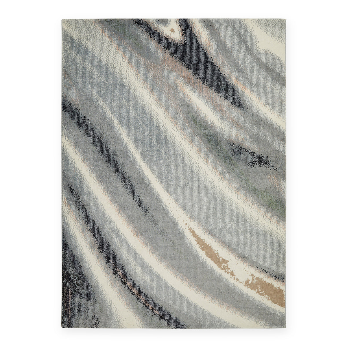 Concept Looms Amara AMA106 Ivory Grey Blue Large Rectangle Rug