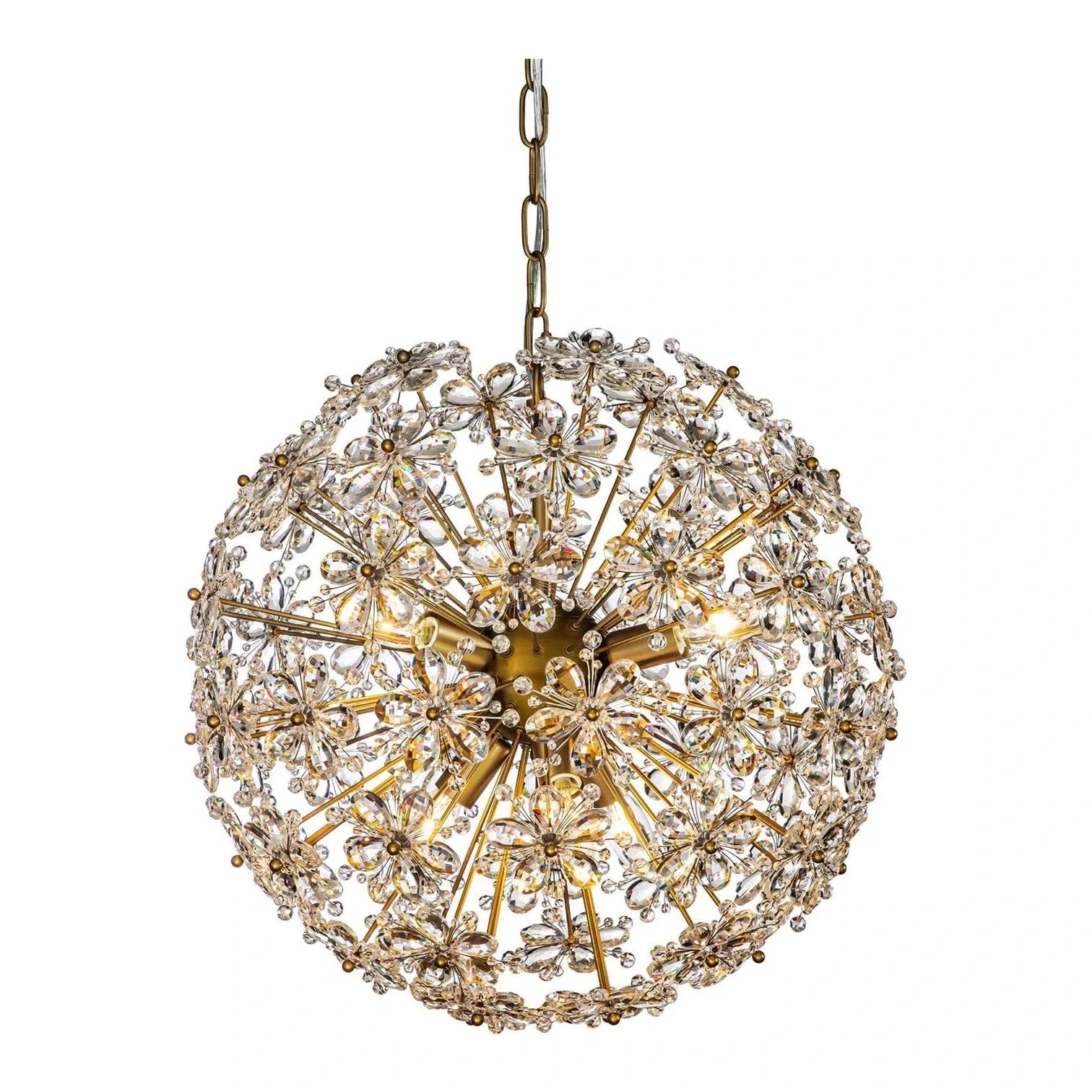 Richmond Interiors Cyntha Bronze Daisy Cluster Pendant Light