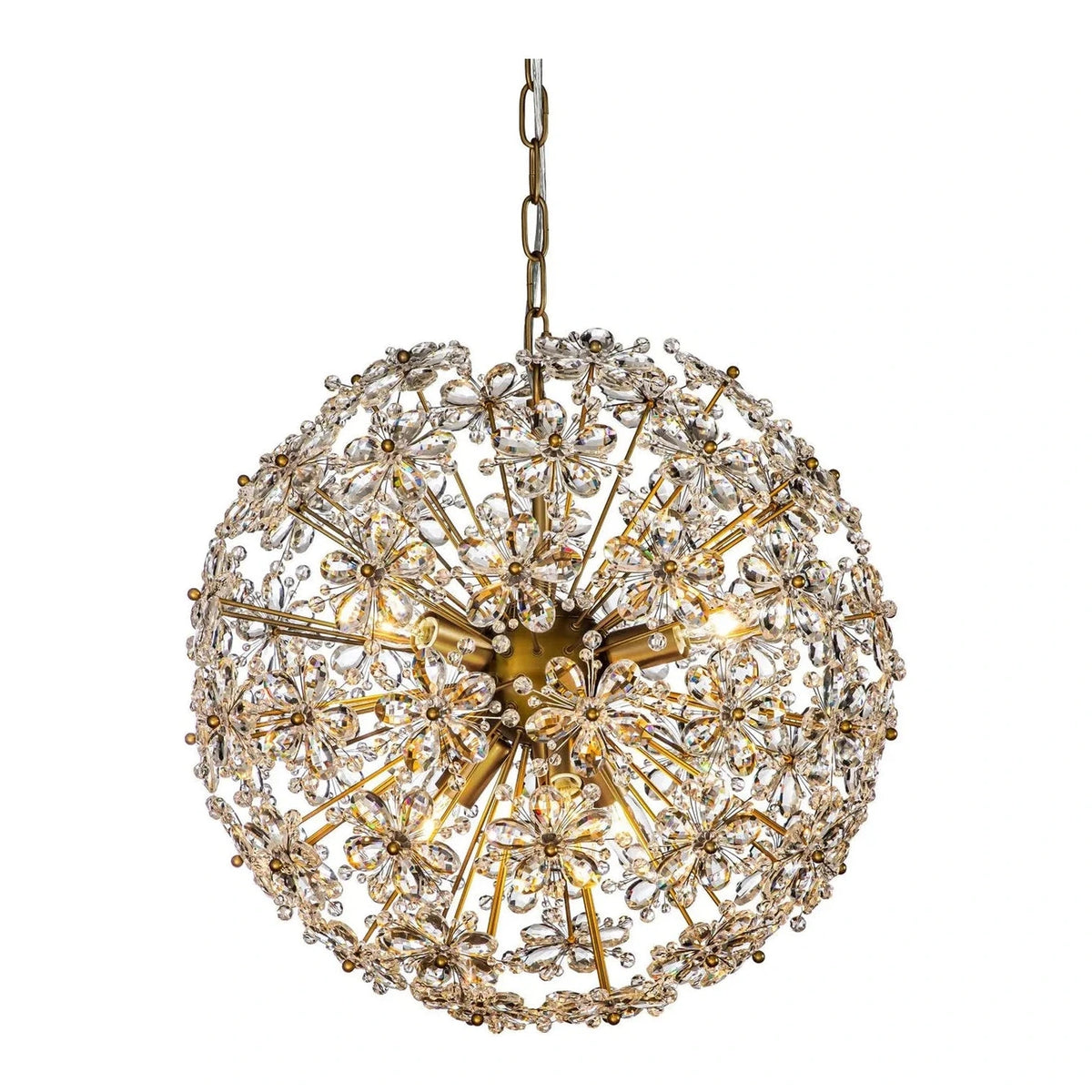 Richmond Interiors Cyntha Bronze Daisy Cluster Pendant Light