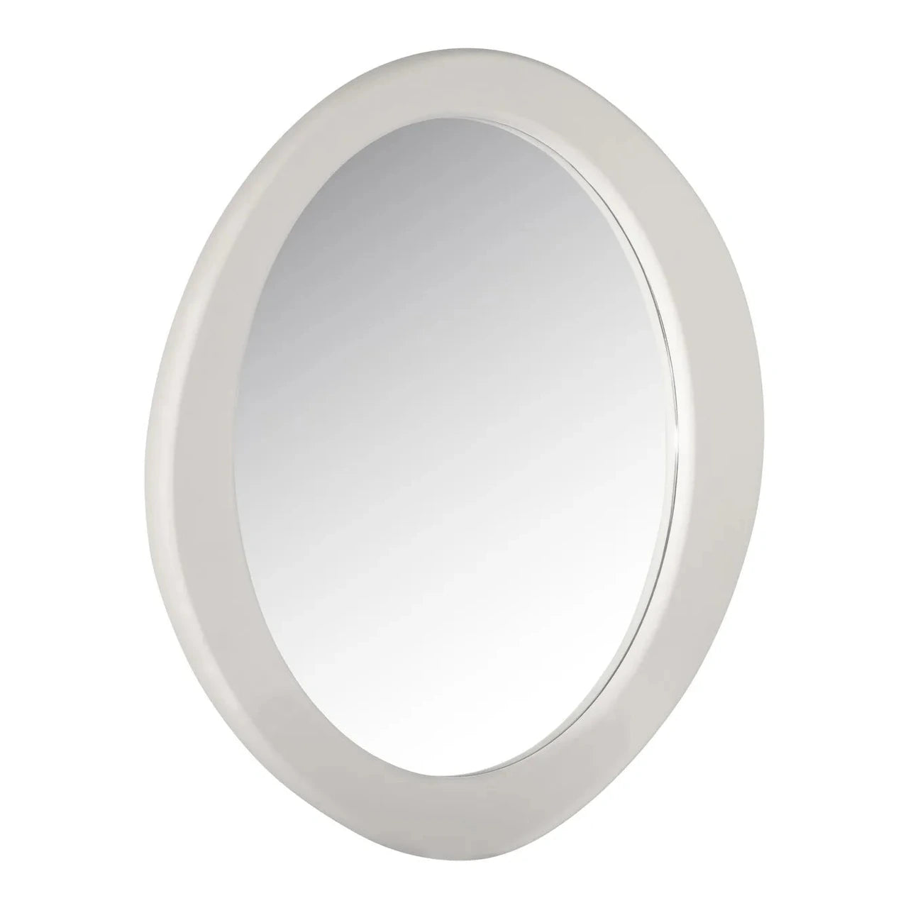 Richmond Interiors Bloomstone White Oval Wall Mirror