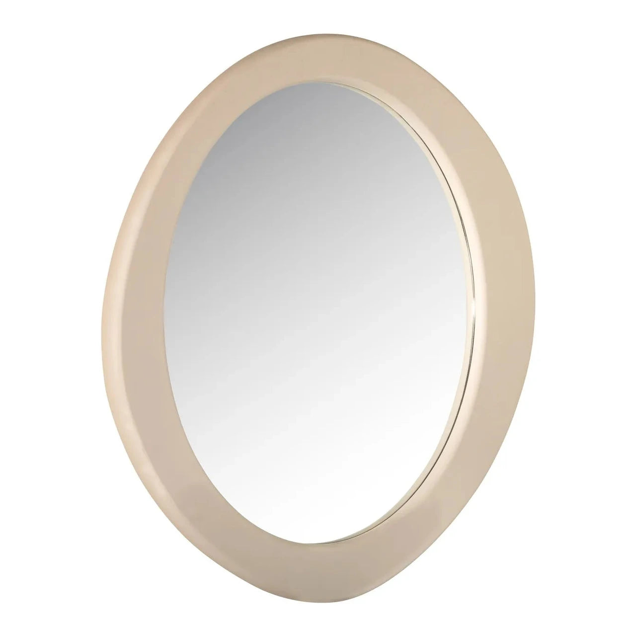 Richmond Interiors Clayton Beige Oval Wall Mirror