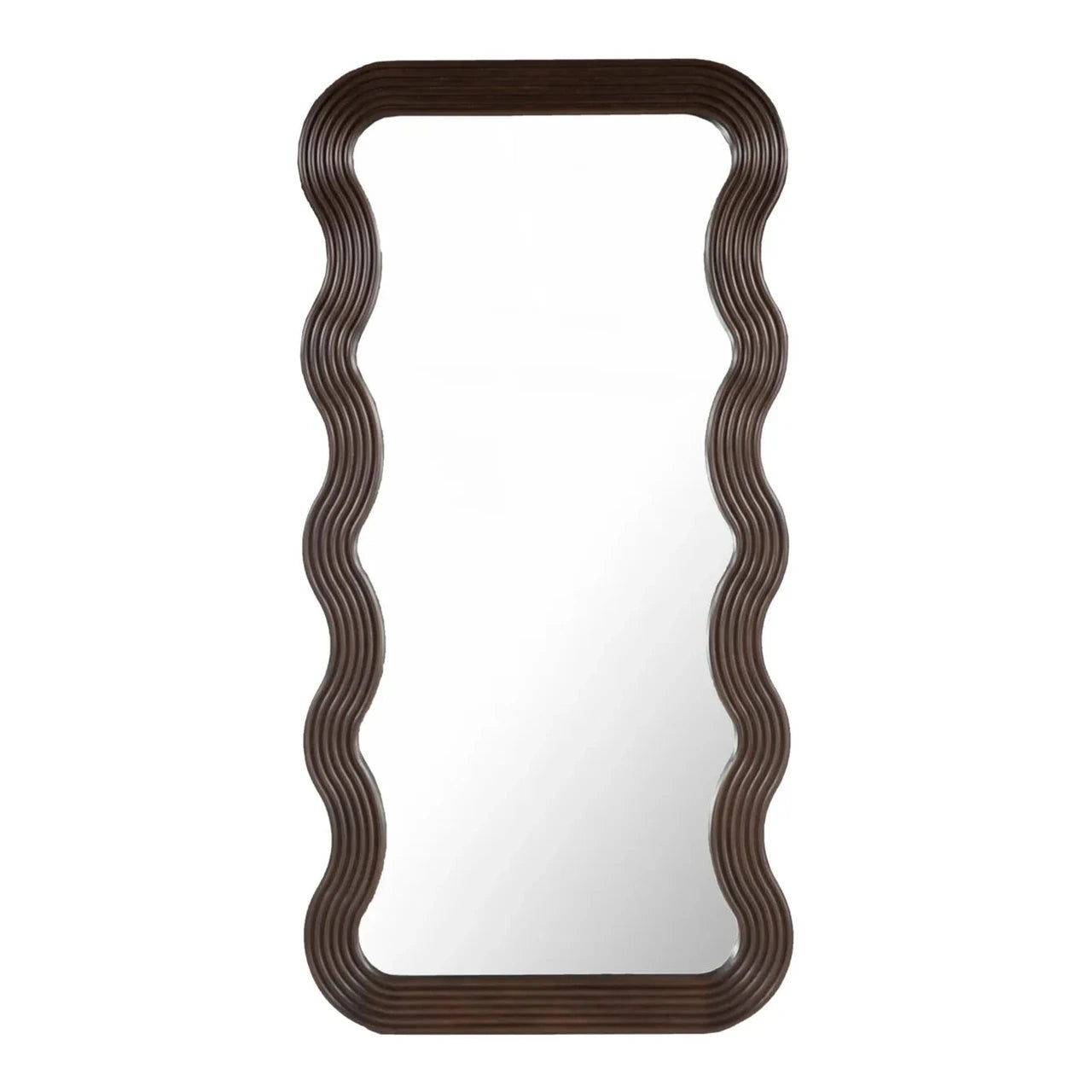 Richmond Interiors Mayfield Brown Wood Floor Standing Leaner Mirror Extra Large