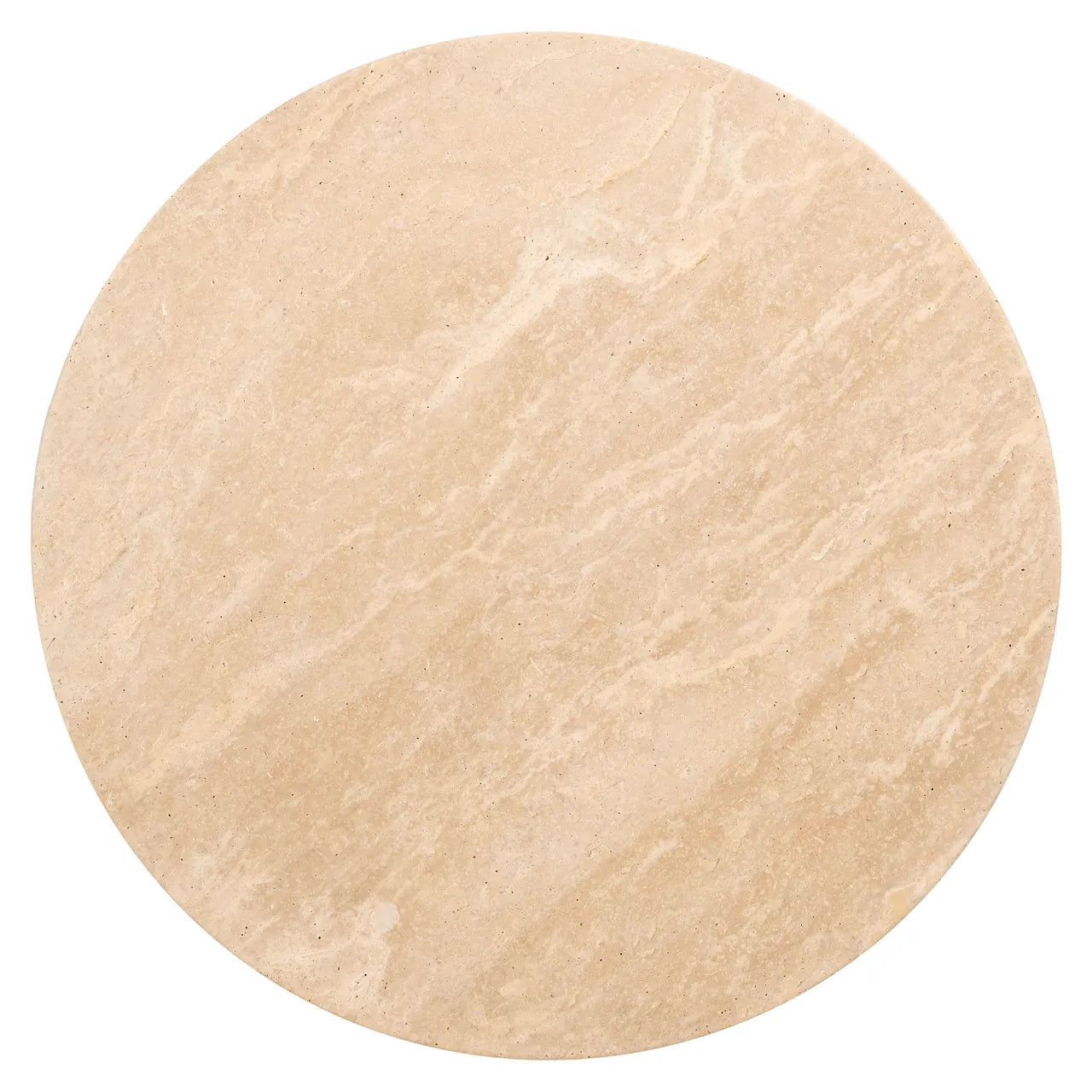 Richmond Interiors Biltmore Italian Travertine Beige Side Table
