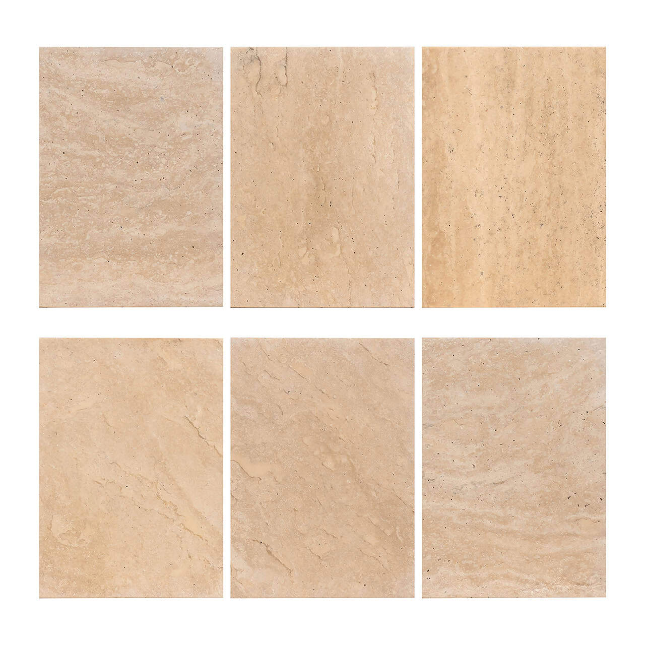 Dining table Renaissance 130Ø italian travertine (Beige)