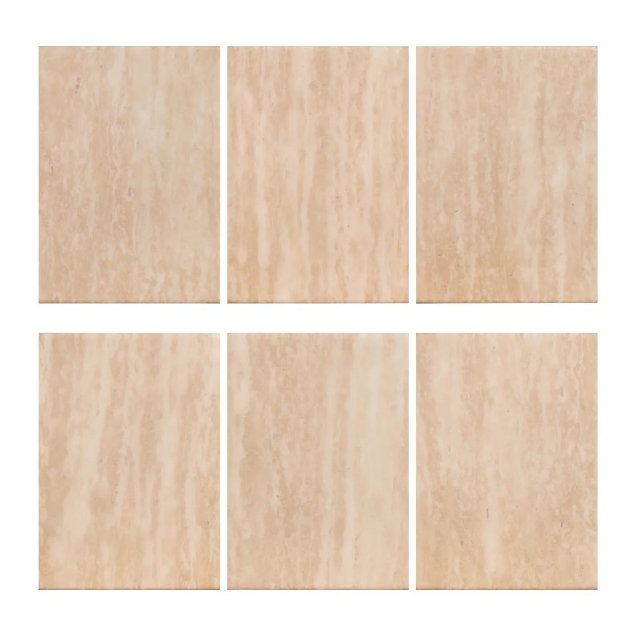 Richmond Interiors Fictus Beige Travertine Abstract Rounded Coffee Table