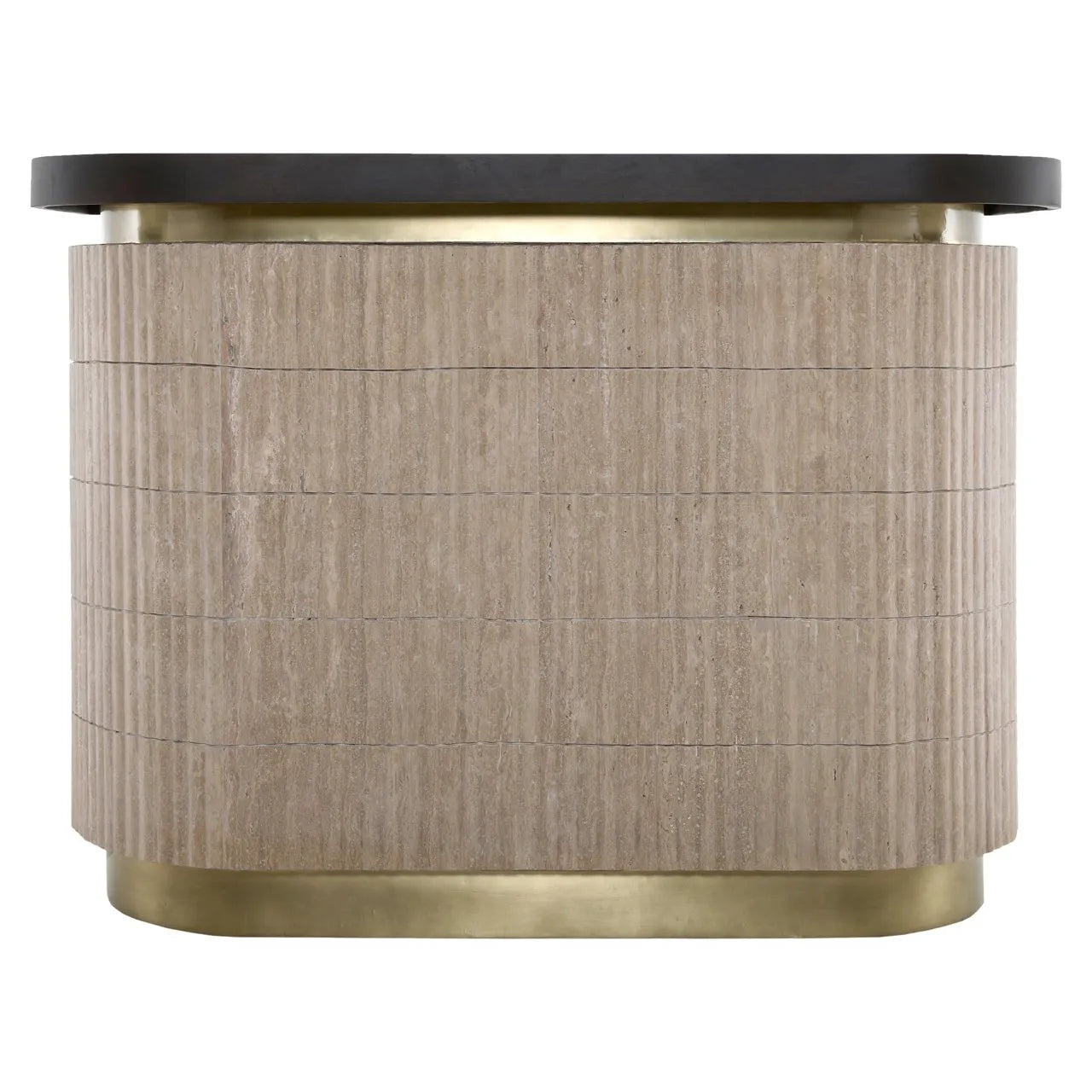 Richmond Interiors Martini Brown Travertine Home Bar