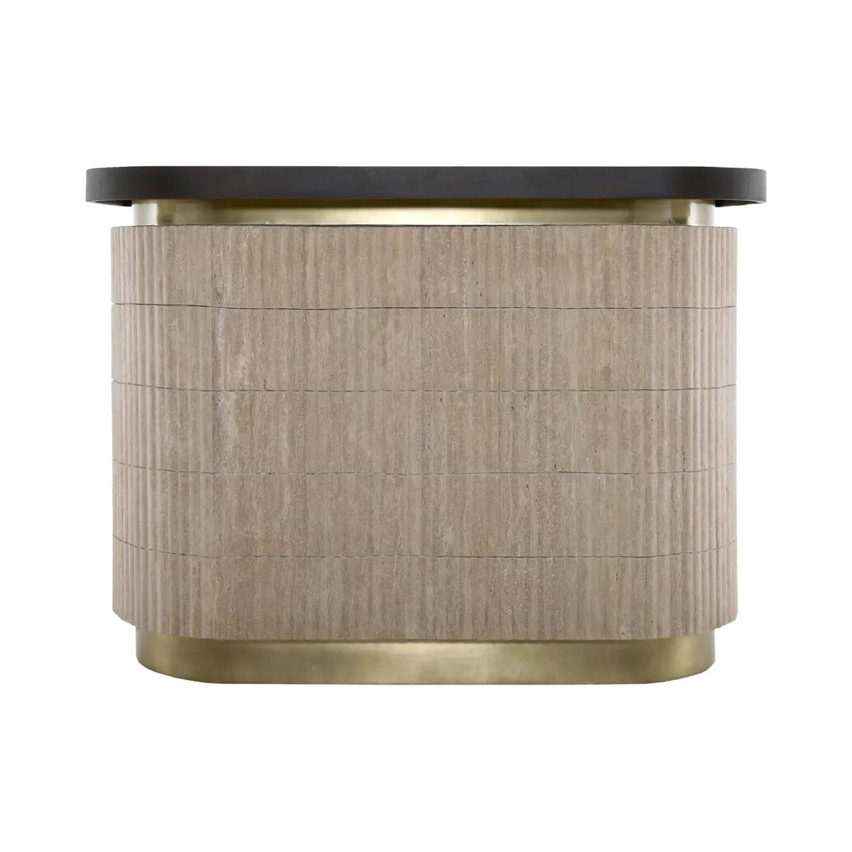 Richmond Interiors Martini Brown Travertine Home Bar