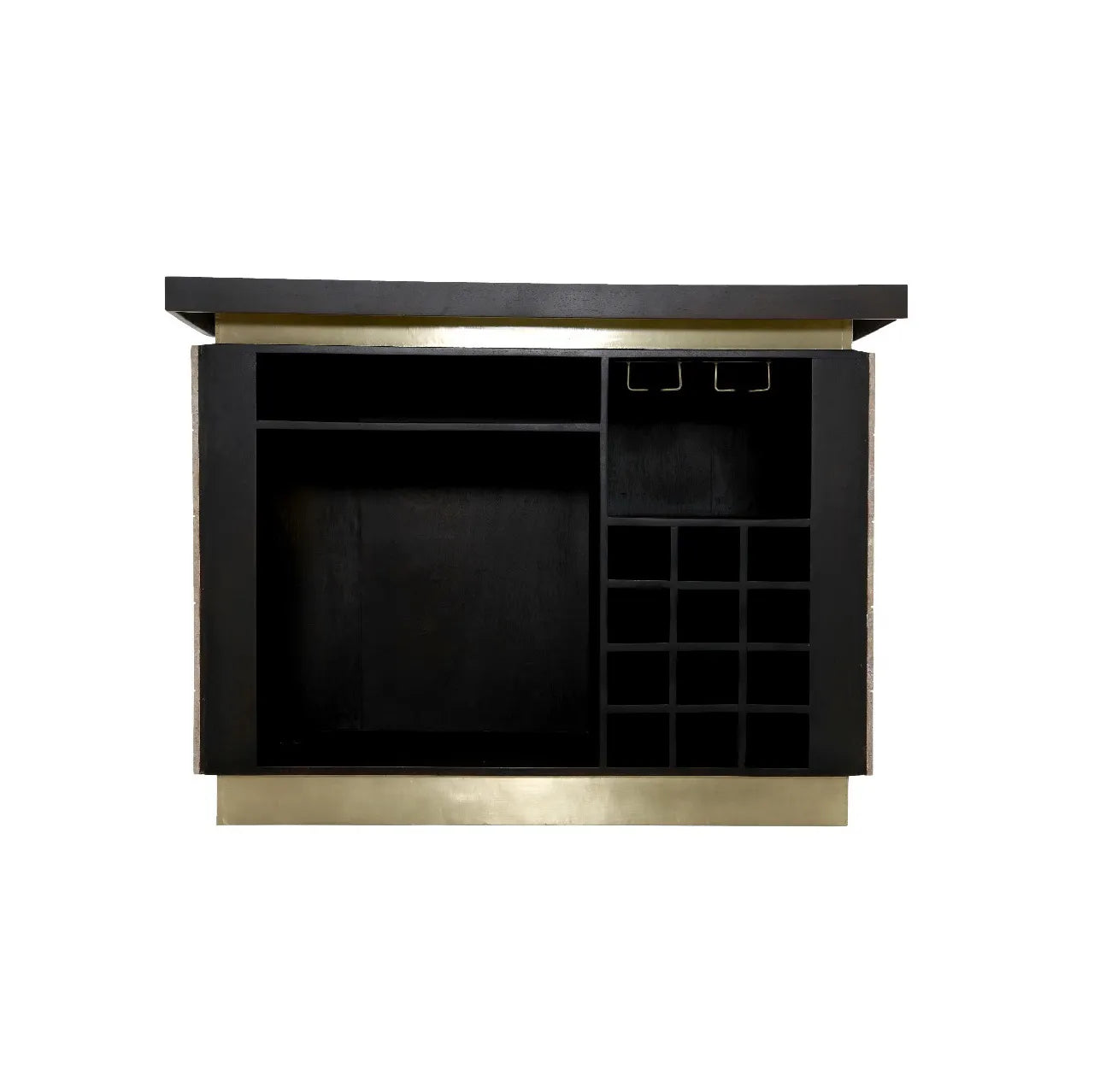 Richmond Interiors Martini Brown Travertine Home Bar
