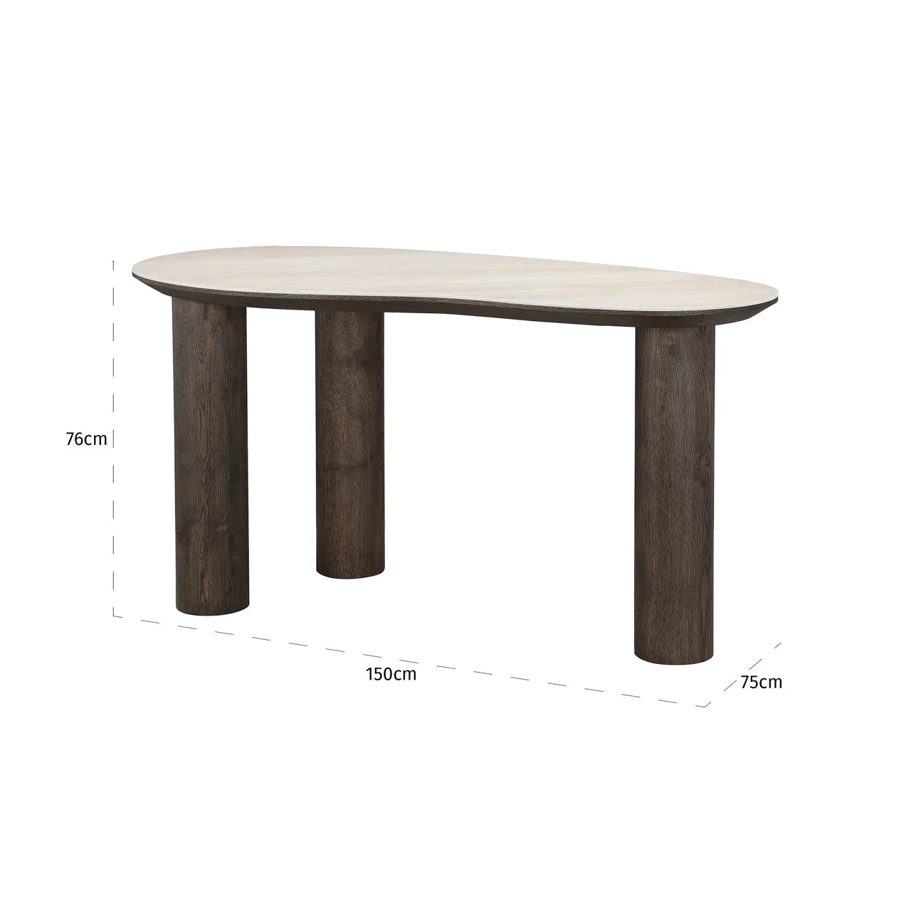 Richmond Interiors Ritz Natural Beige Travertine Desk