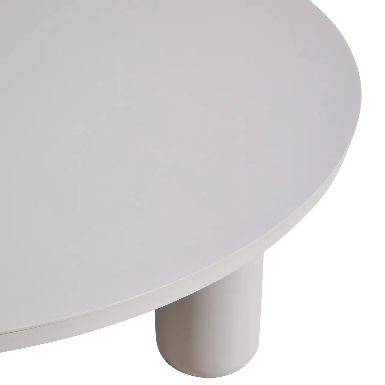 Richmond Interiors Quinn Light Grey Metal Round Coffee Table