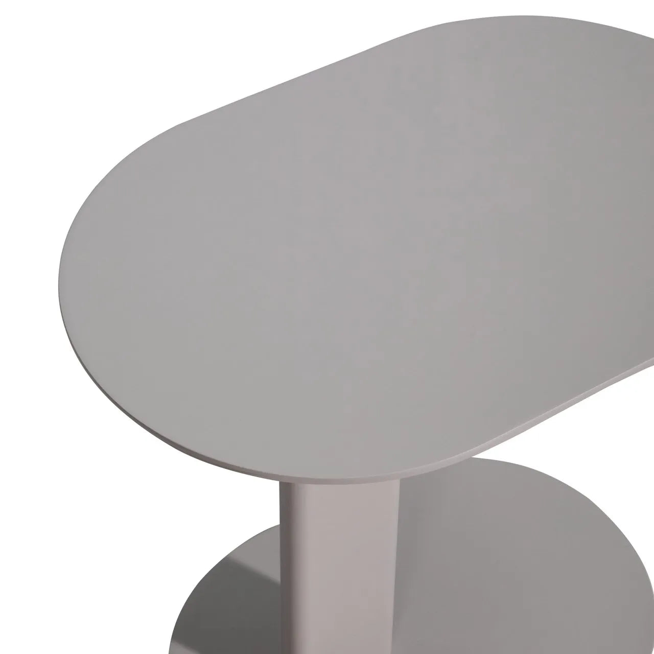 Richmond Interiors Quinn Light Grey Metal Side Table