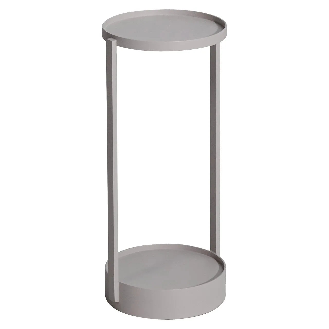 Richmond Interiors Reed Light Grey Metal Side Table